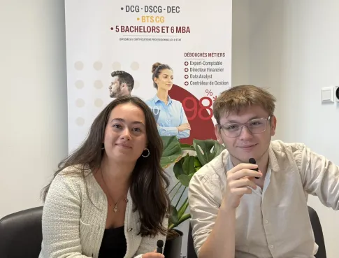 Emilien et Louane nous parlent de leur rentr&eacute;e en DCG 1&egrave;re ann&eacute;e &agrave; Caen